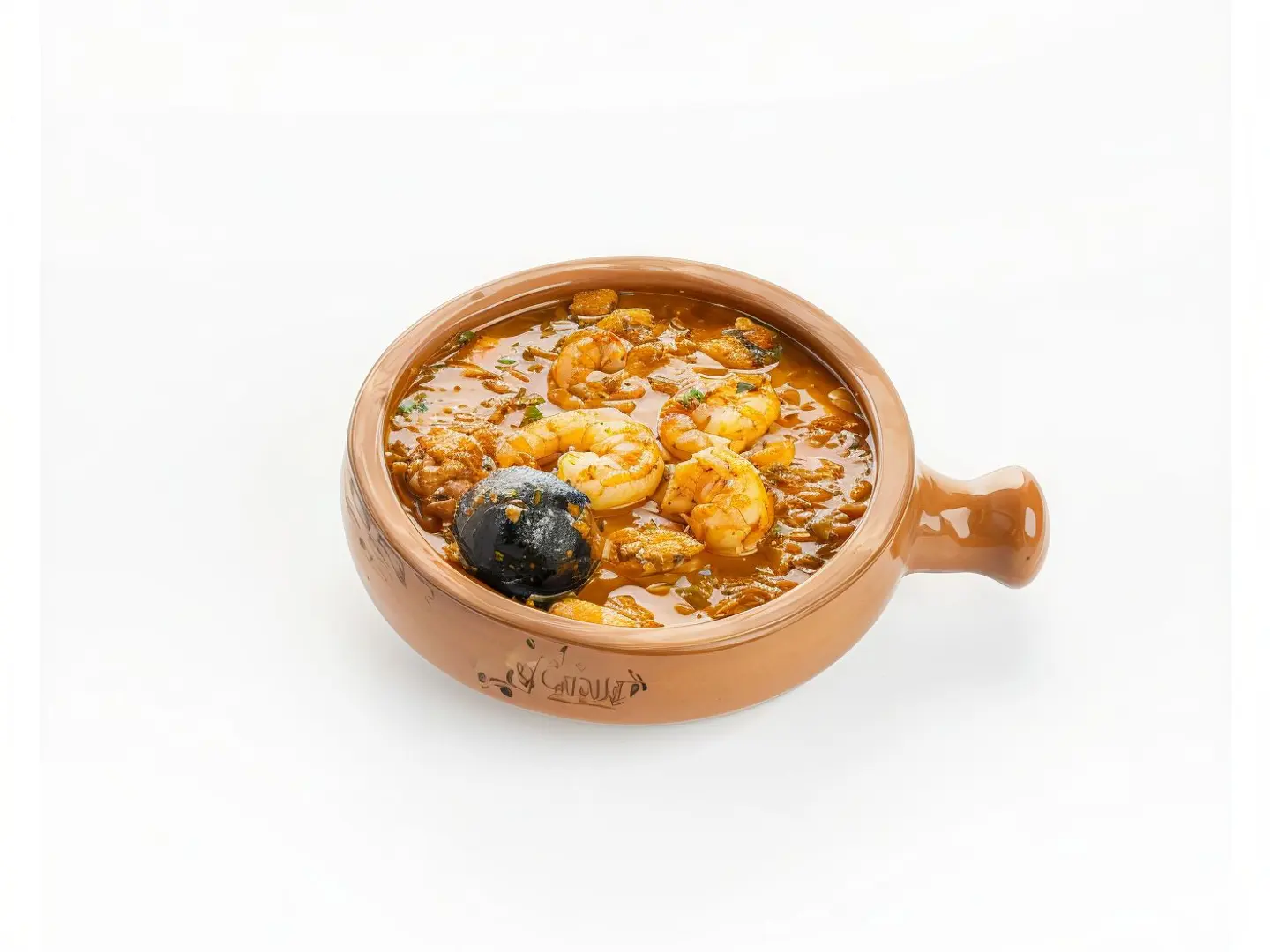 طاجن روبيان مع رز
