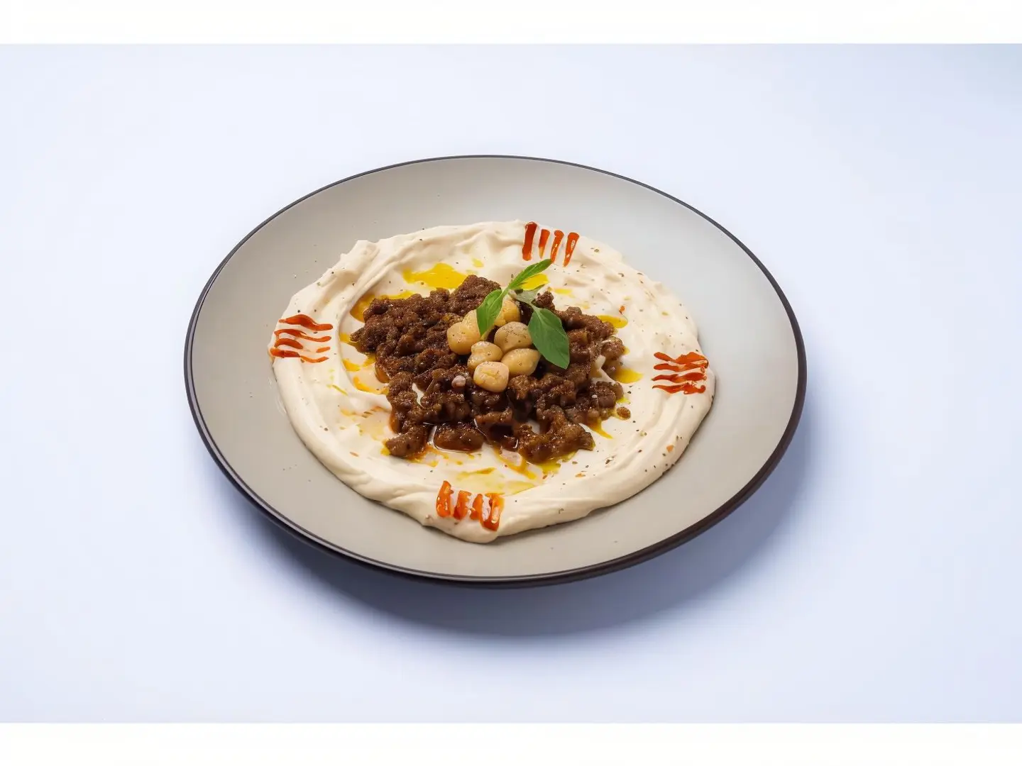 Meat With Hummus