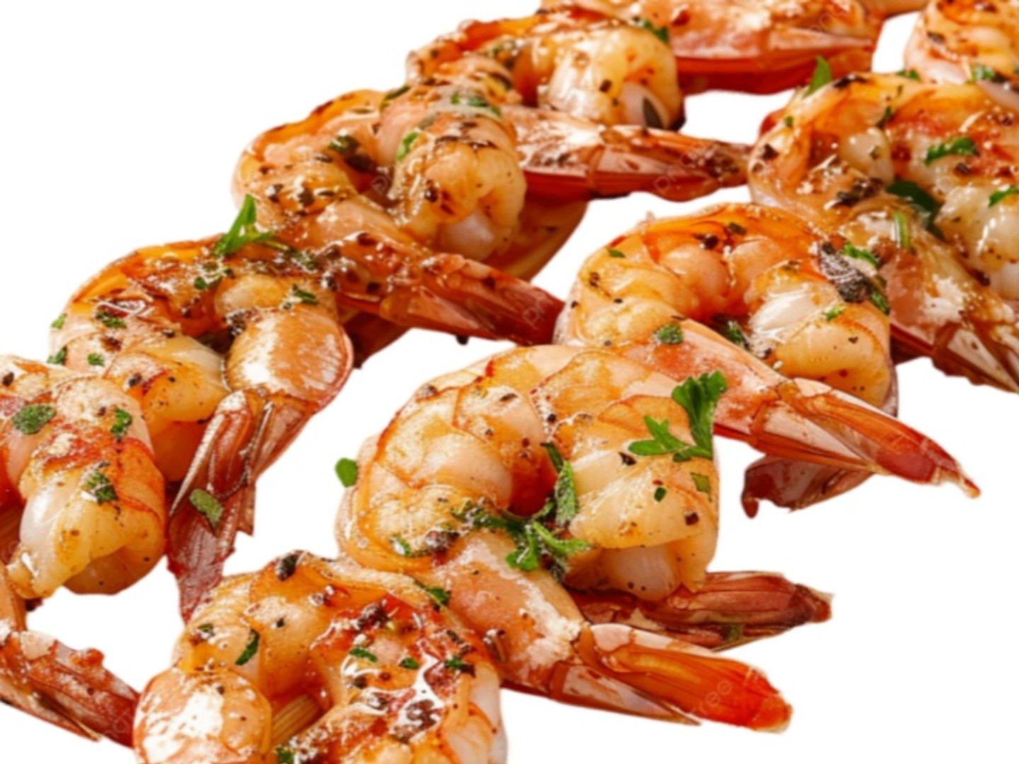 Grilled Shrimp Skewers With Rice