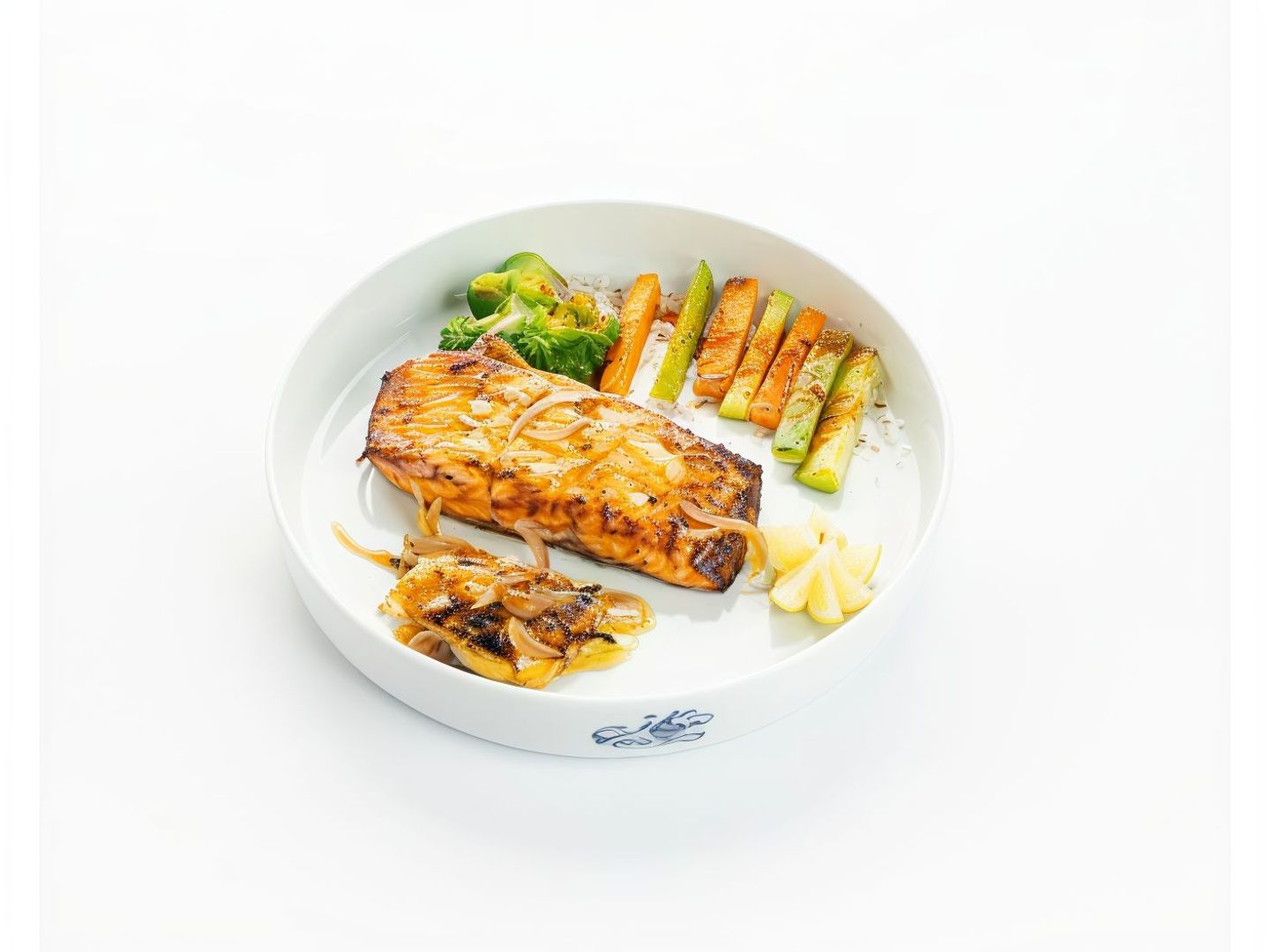 Grilled Pica Salmon With Rice