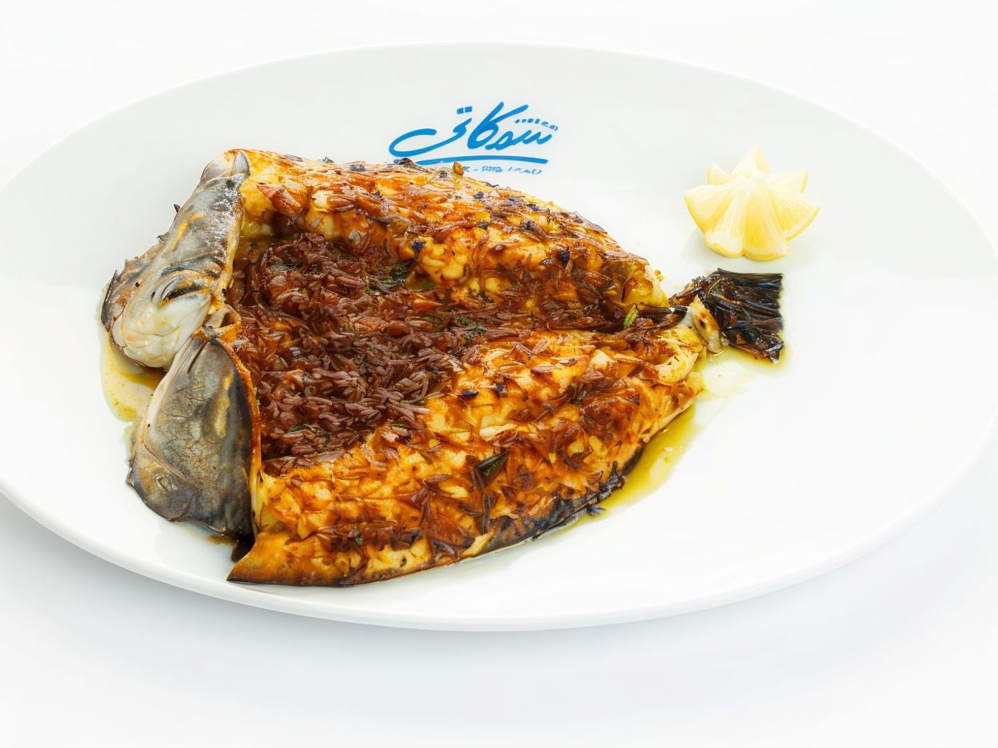 Aroos Fish With Shrimp And Ricewith Two Soft Drinks