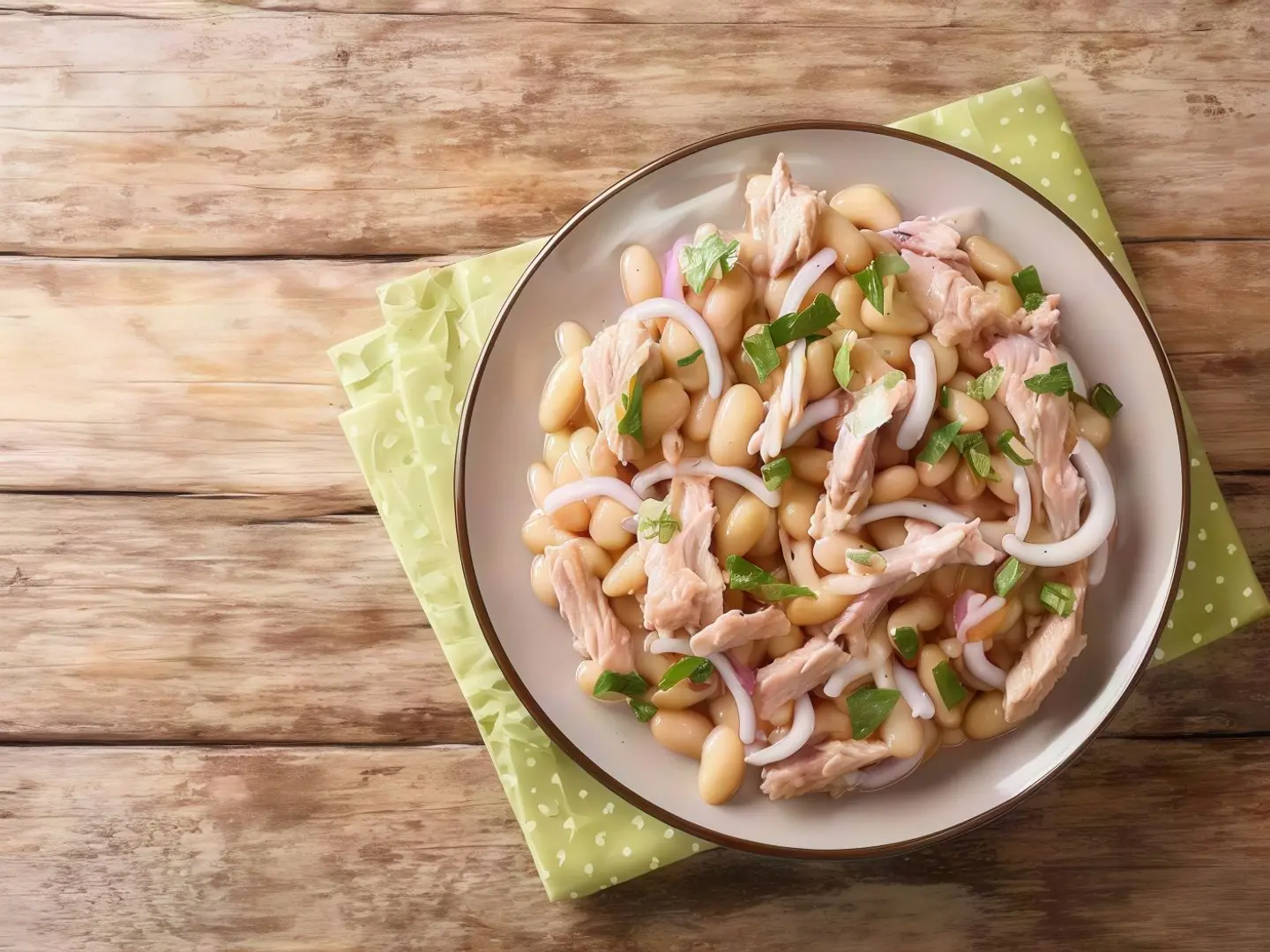Wet Beans With Tuna