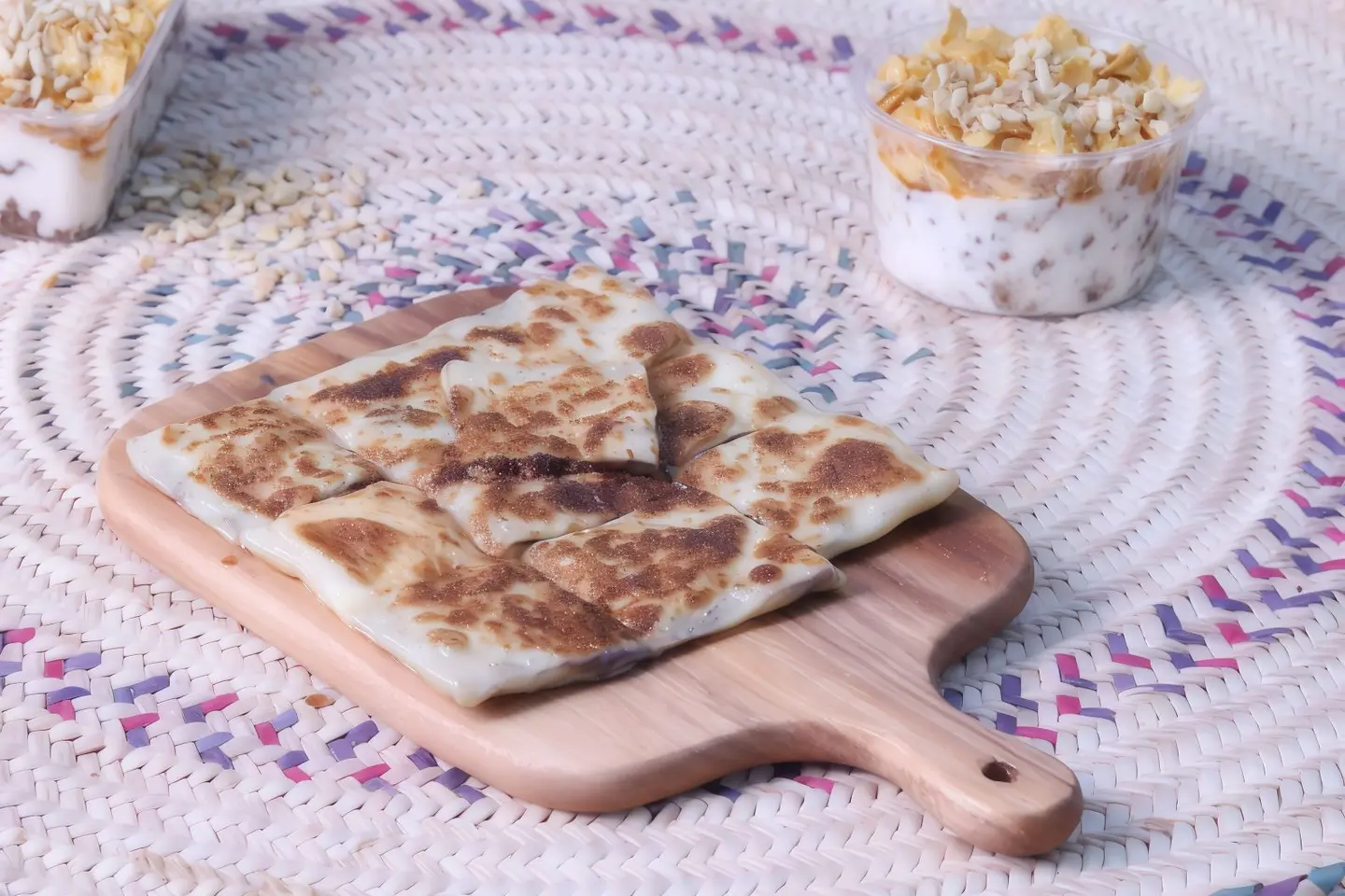 مطبق نوتيلا بالقشطة والموز