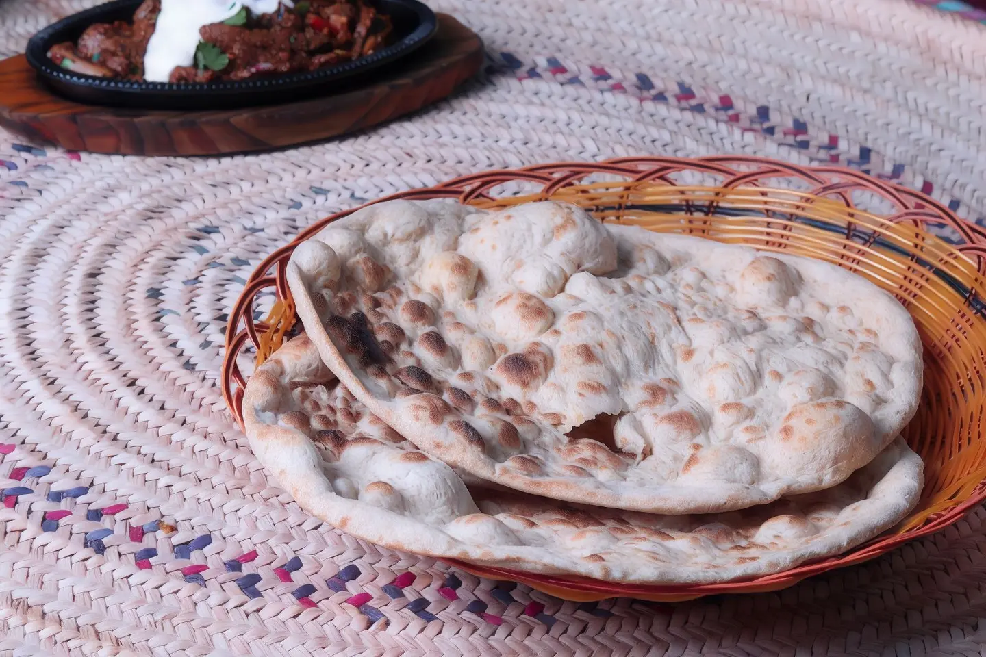 خبز عربي بر 3 أقراص