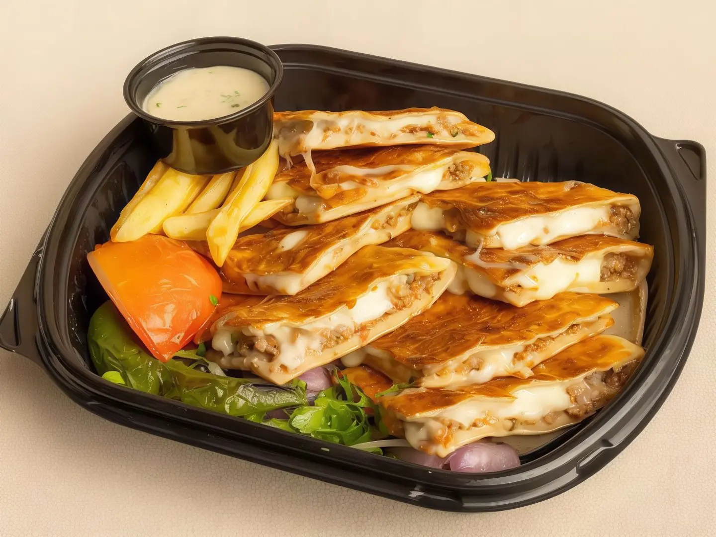 طوشكا لحم بالجبن