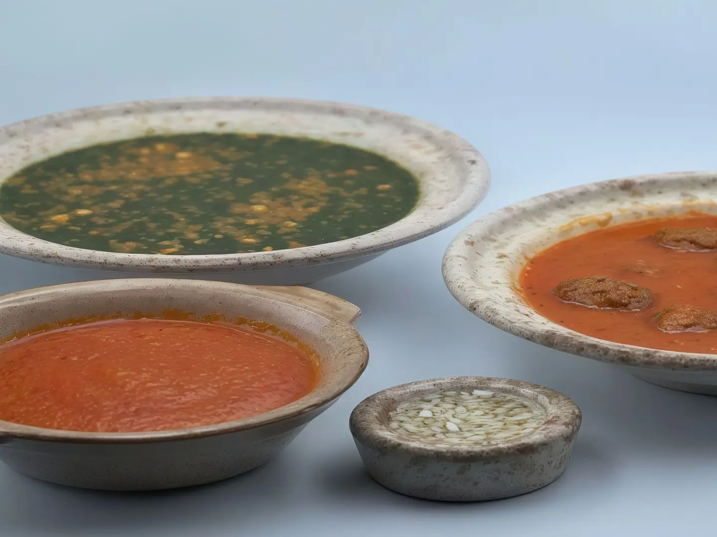Molokheya Served With Meatballs In A Red Sauce (Daoud Bacha)