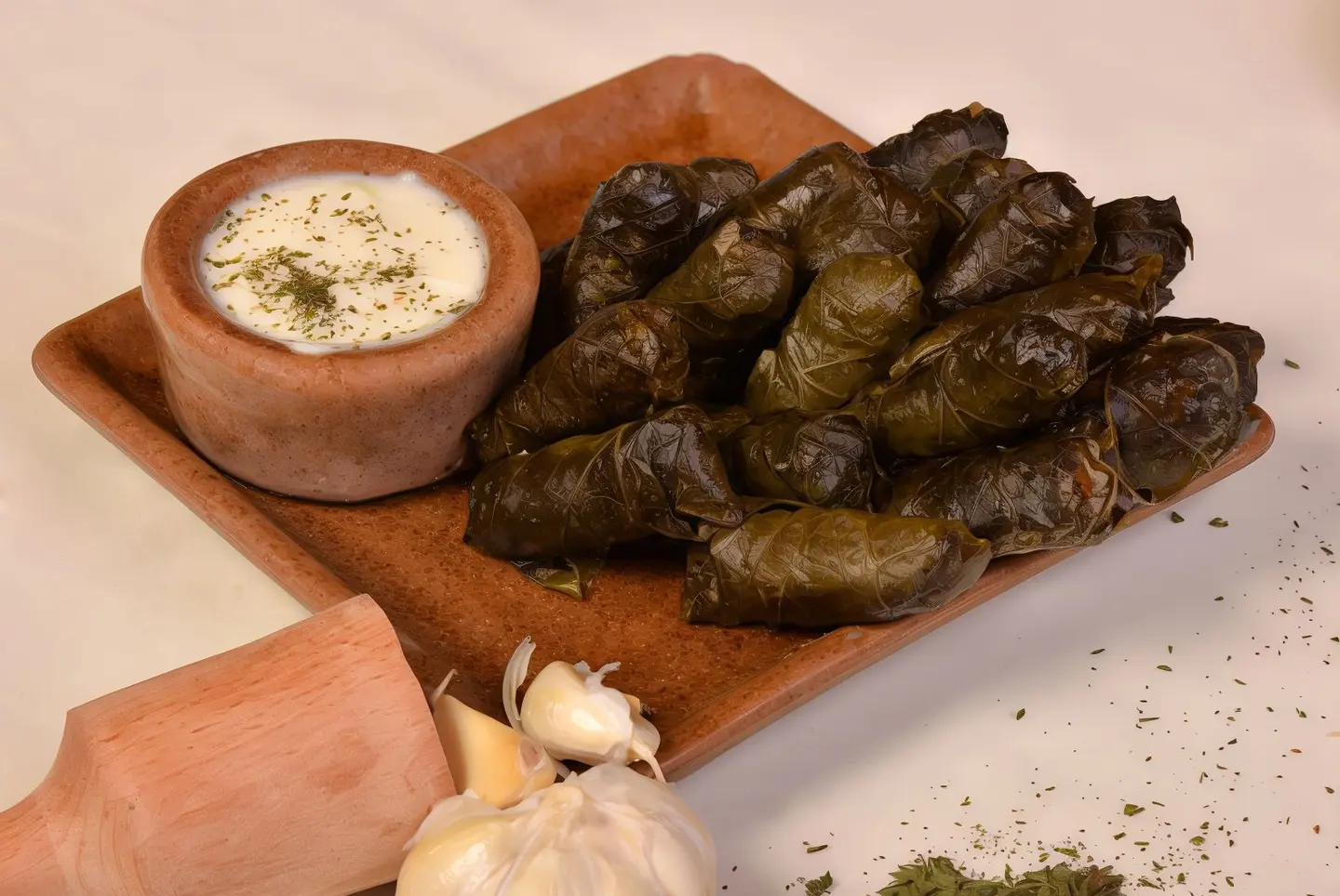 Grape Leaves With Yogurt