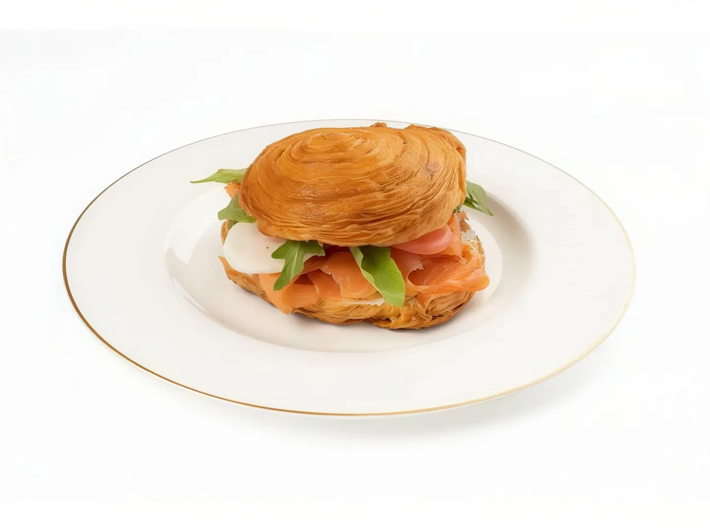 Cheese And Smoked Salmon Puff Pastry Rolls