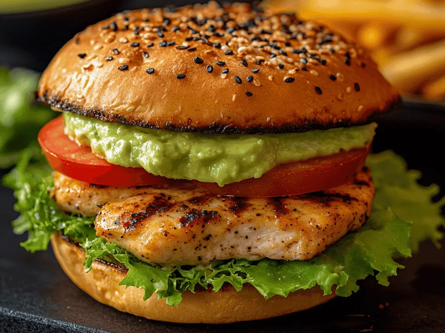 برجر الدجاج المشوي