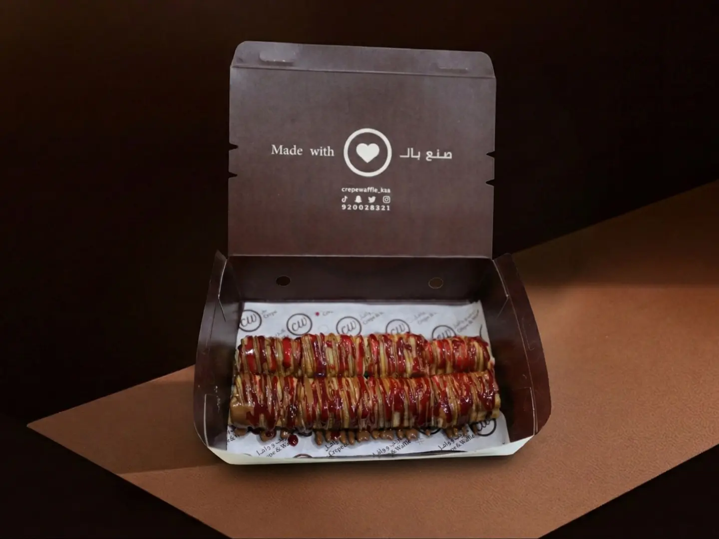 كريب رول كاسترد