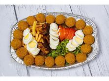 صحن فلافل مشكل كبير