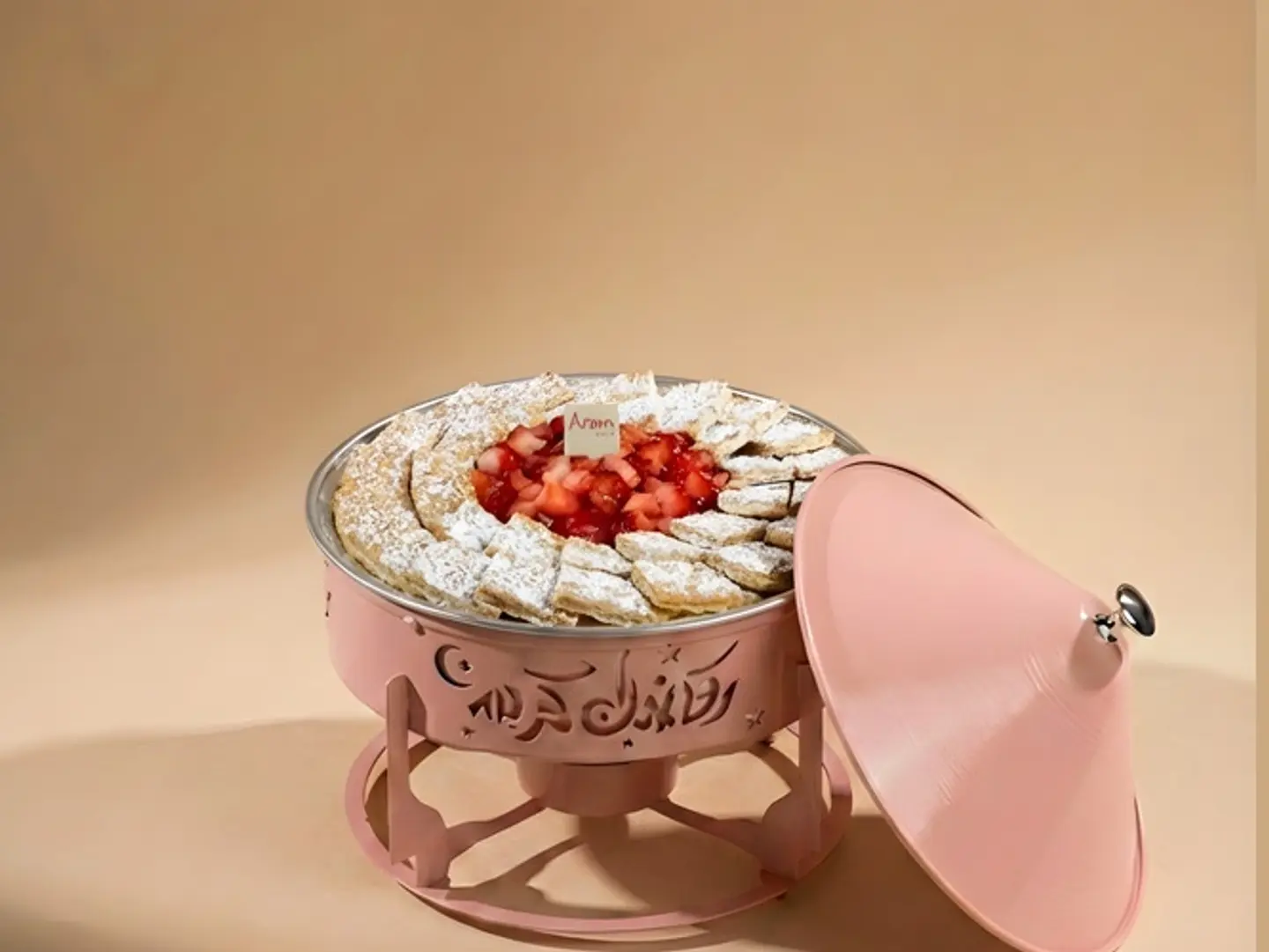 سخّان مالفيه الكاسترد بالفراولة