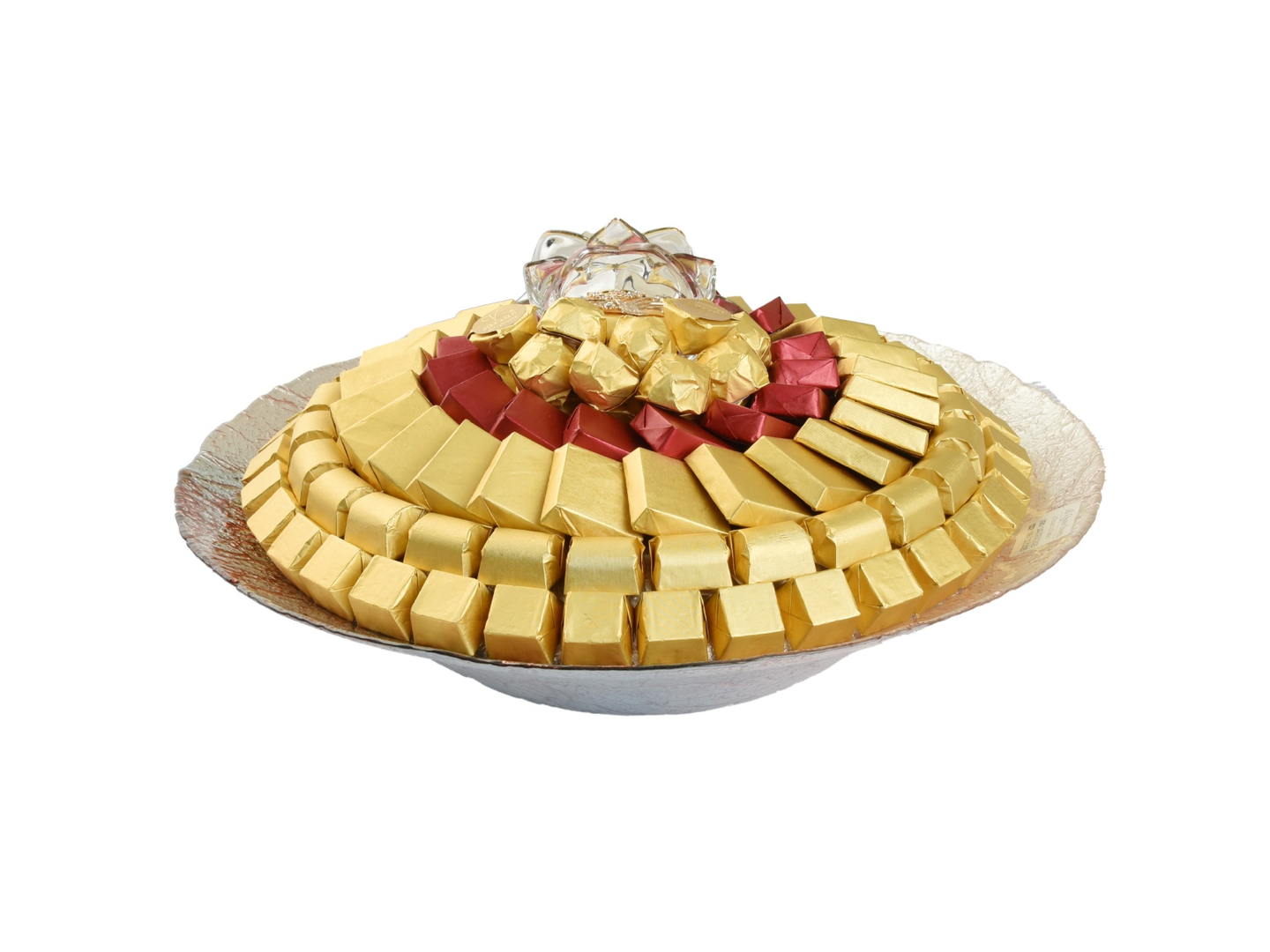 290 Round Glass Chocolate Plate