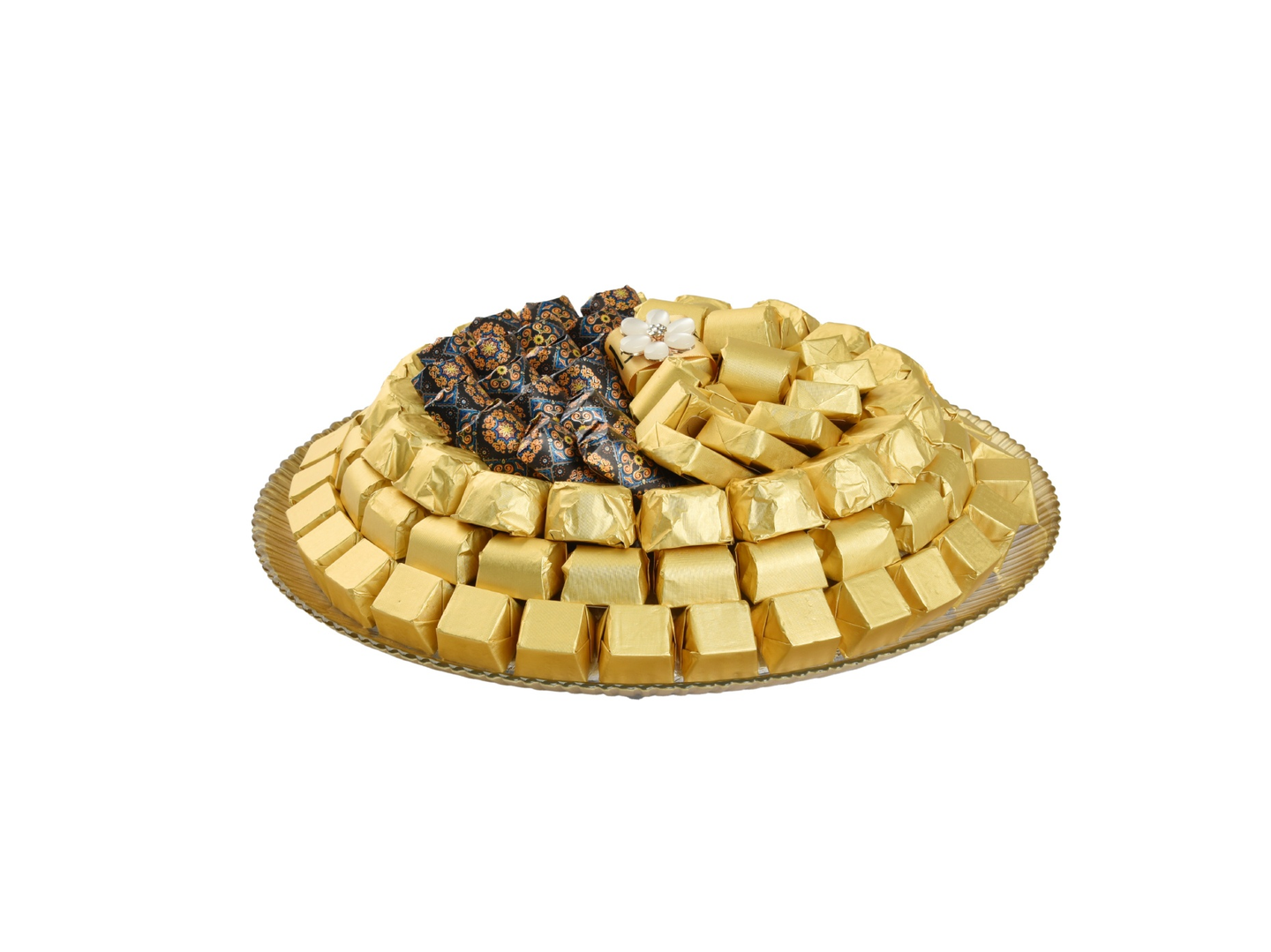 200 Round Glass Chocolate Plate