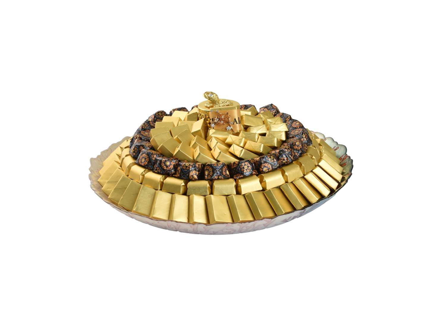 300 Round Glass Chocolate Plate