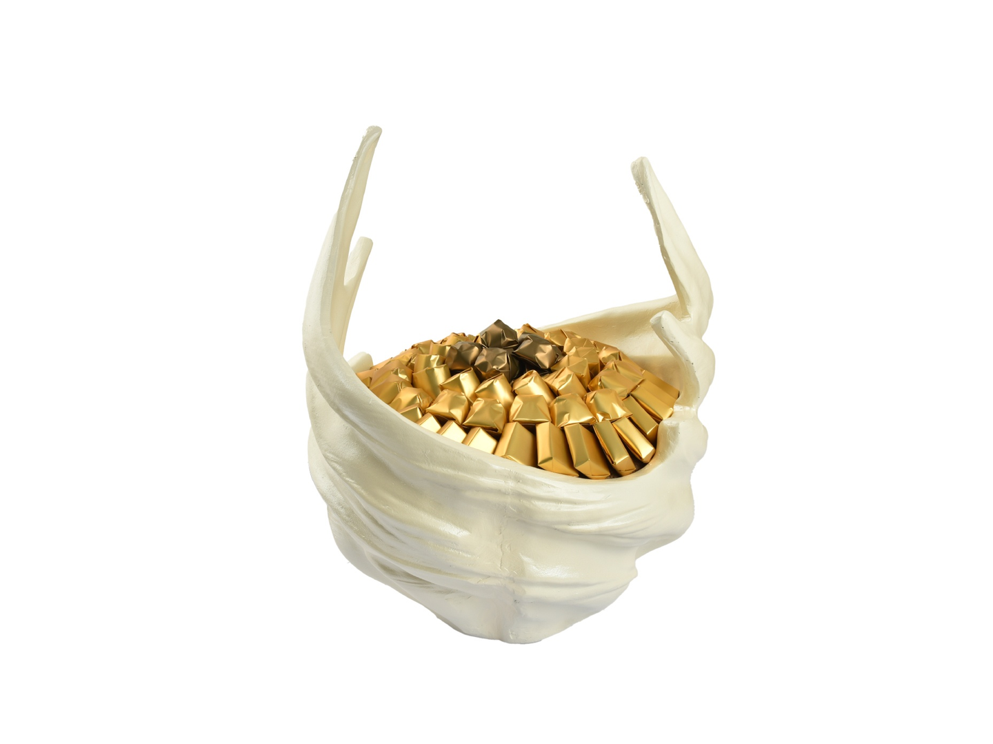 210 White Tree Coated Chocolate Plate