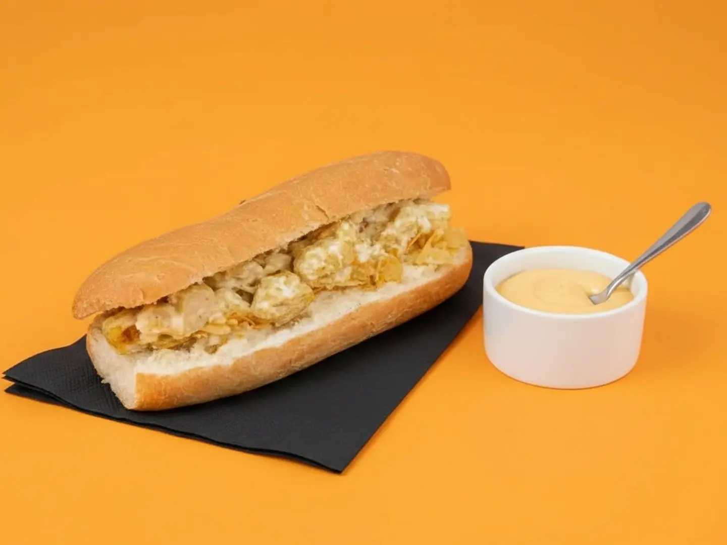 Fried Egg Sandwich With Processed Cheese