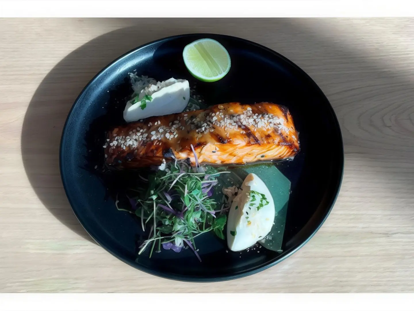 Grilled Salmon With Miso Sauce