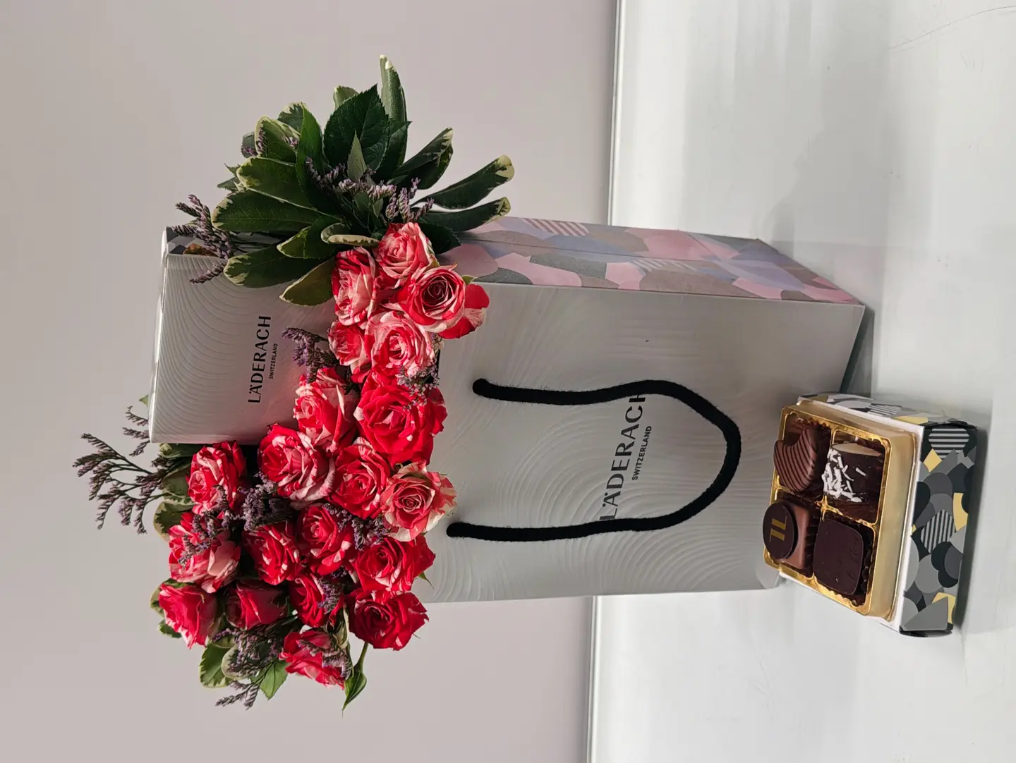 Laderach Chocolate With Roses