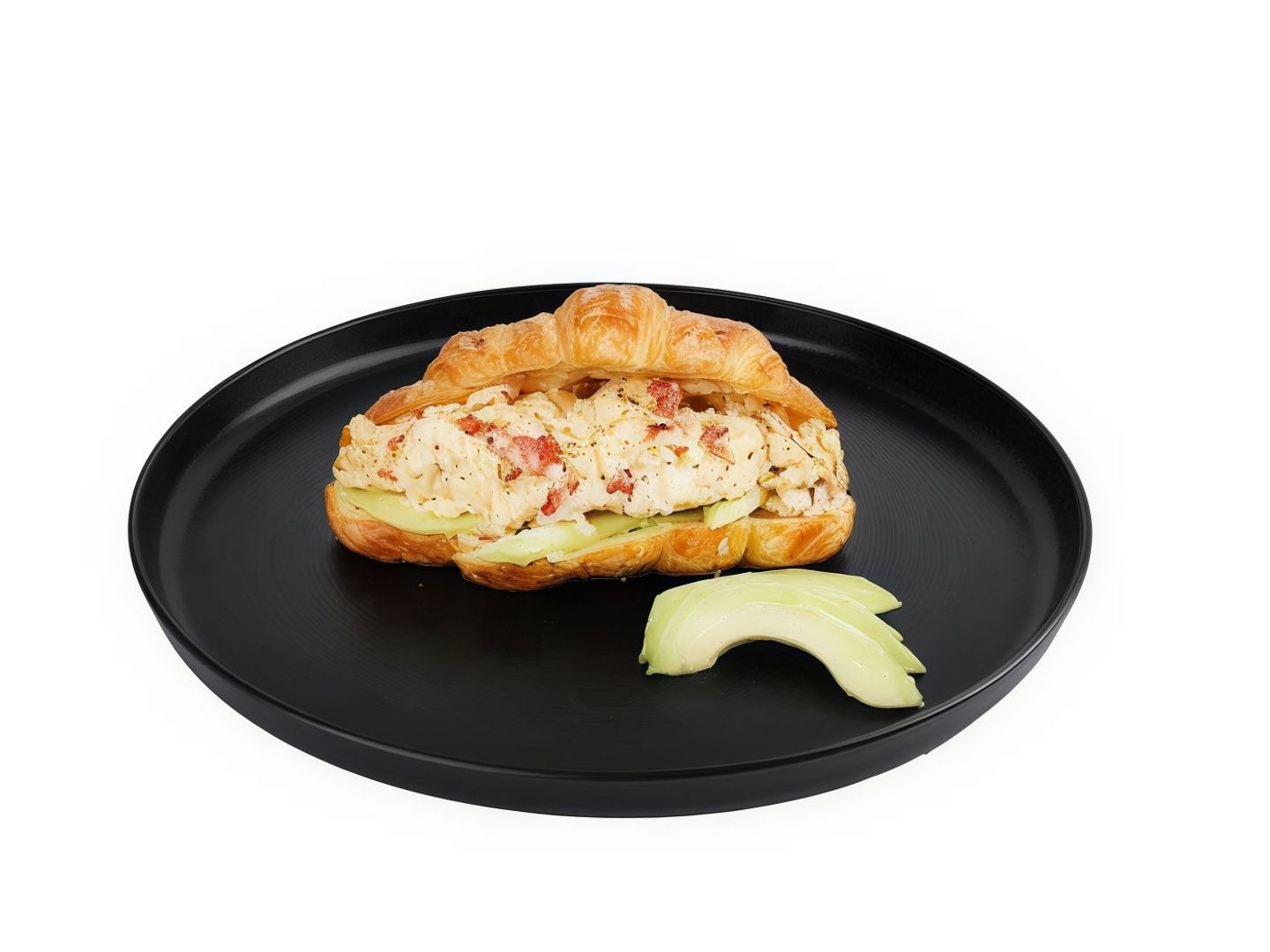 Scrambled Eggs With Croissant