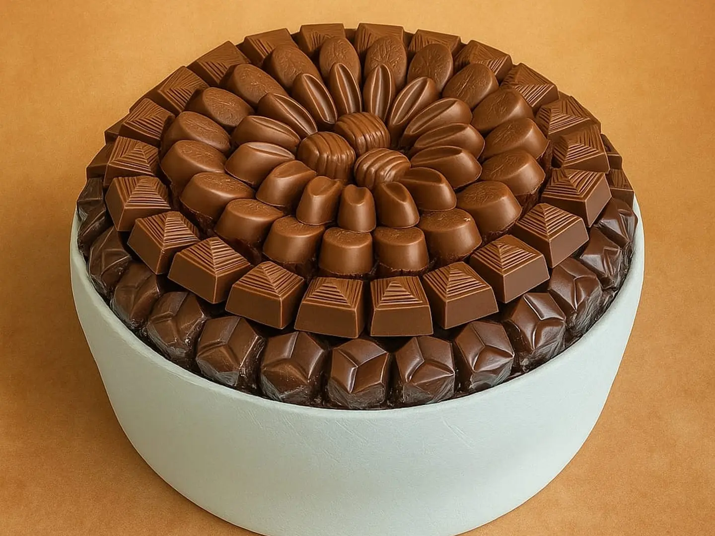 صينية شوكولاتة بلجيكية مكشوف