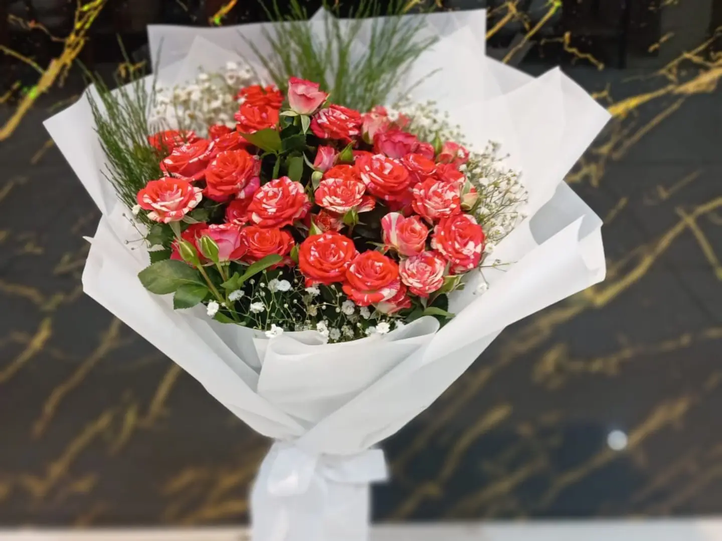 Baby Rose Double Color Bouquet