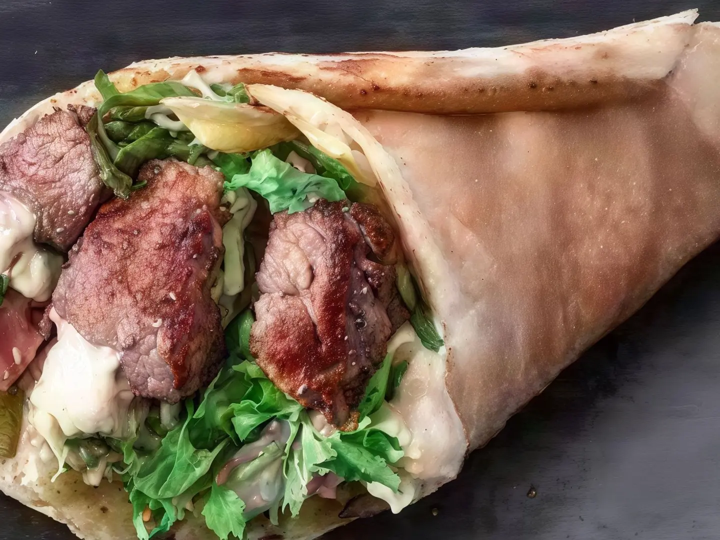 ساندوتش اوصال لحم