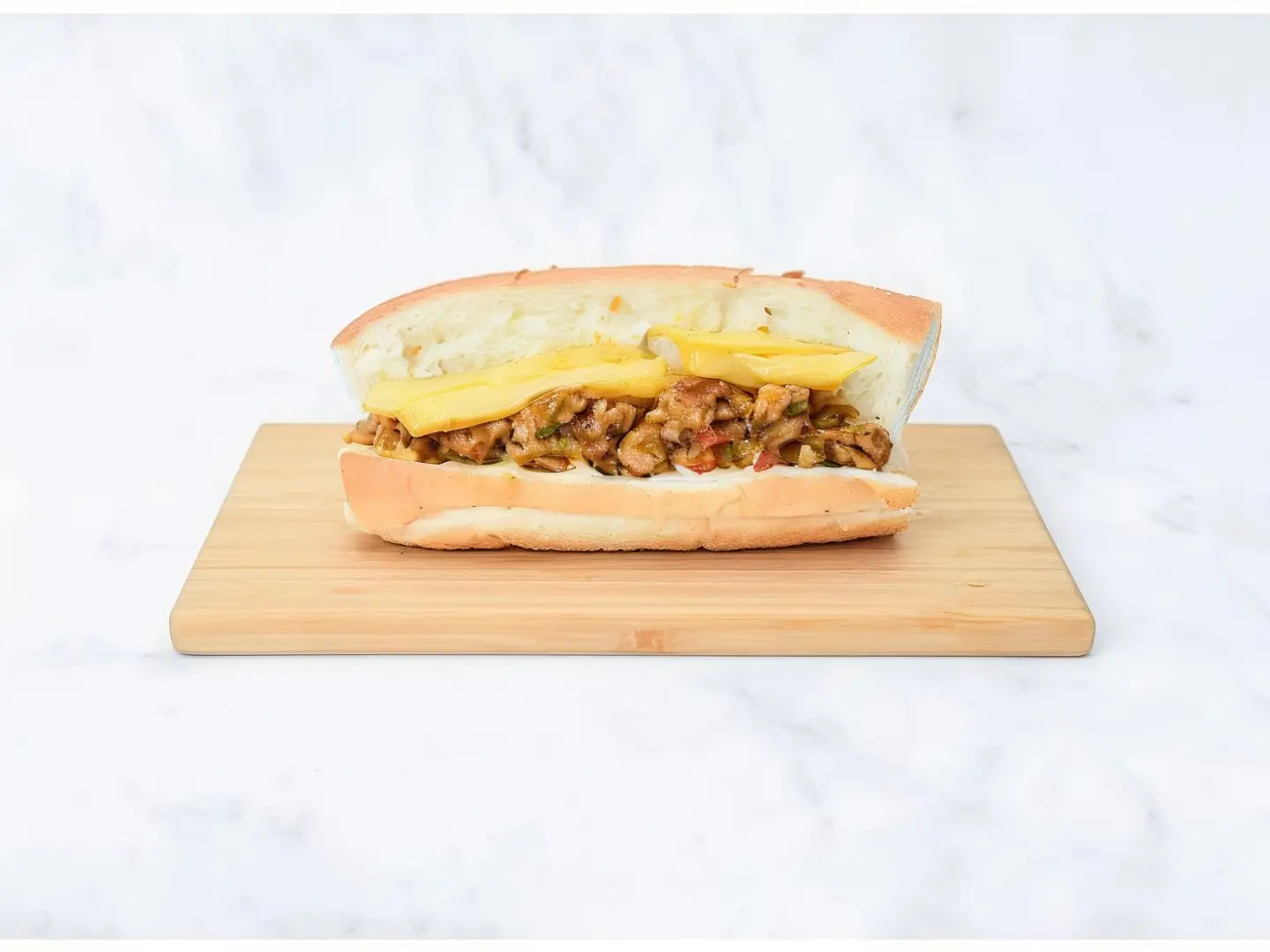 Mexican Chicken With Cheese Sandwich