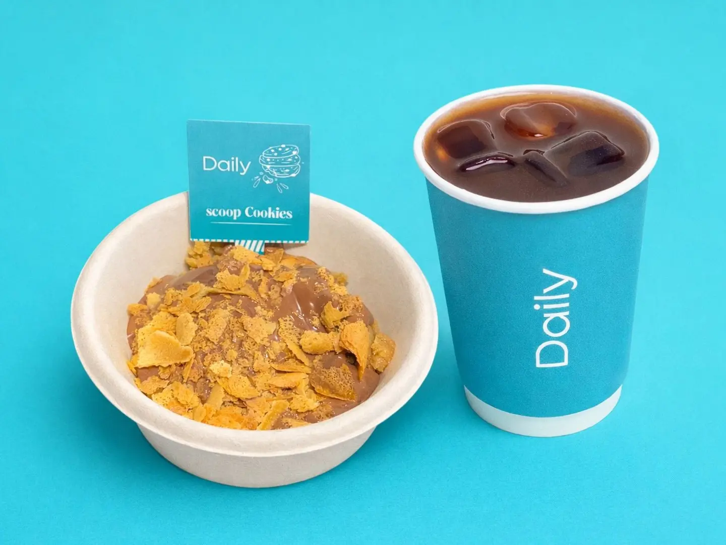 سكوب كوكيز و قهوة اليوم صغير