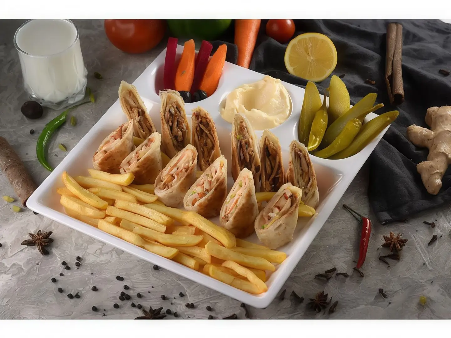 Arabic Tortilla Shawarma