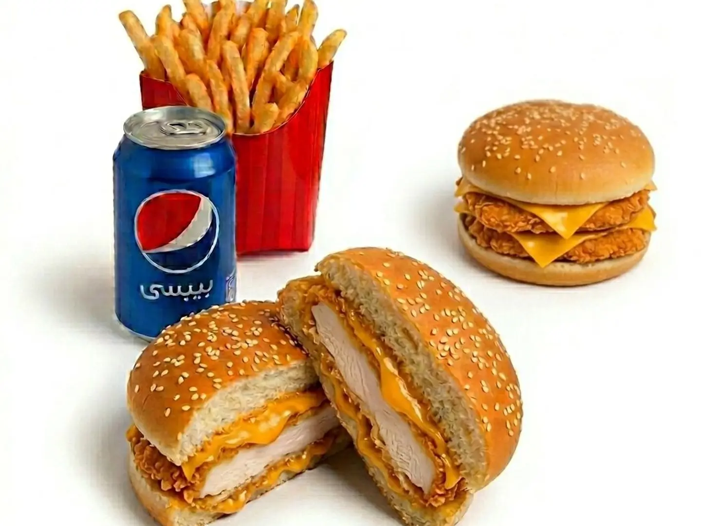 Chicken Burger Meal And (Free Burger)