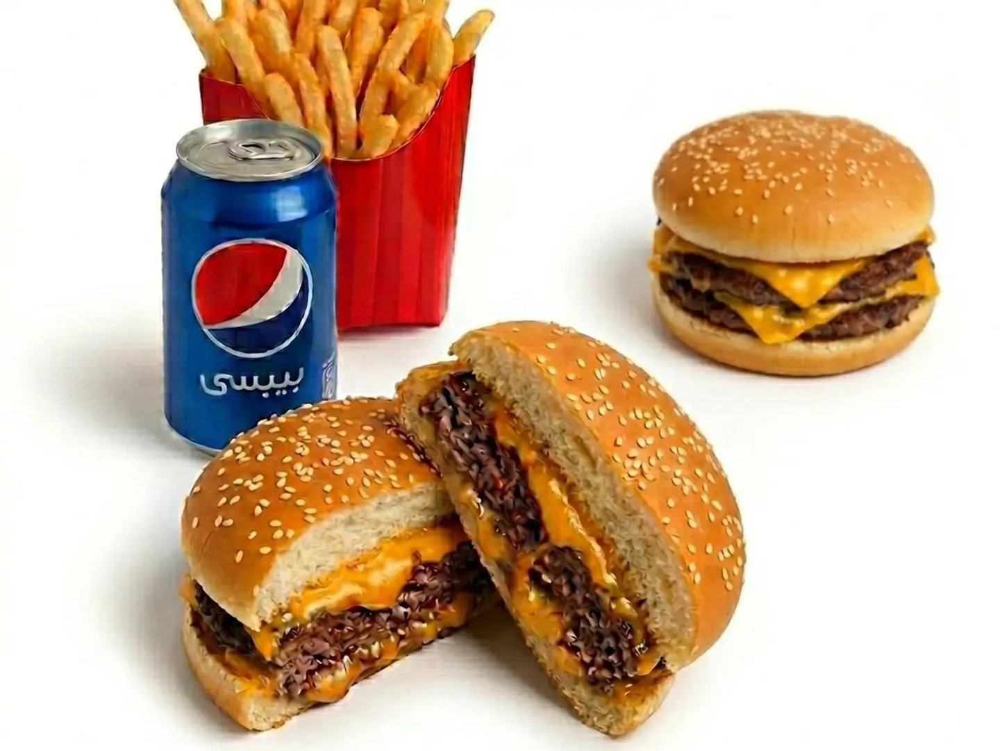 Beef Burger Meal And (Free Burger)
