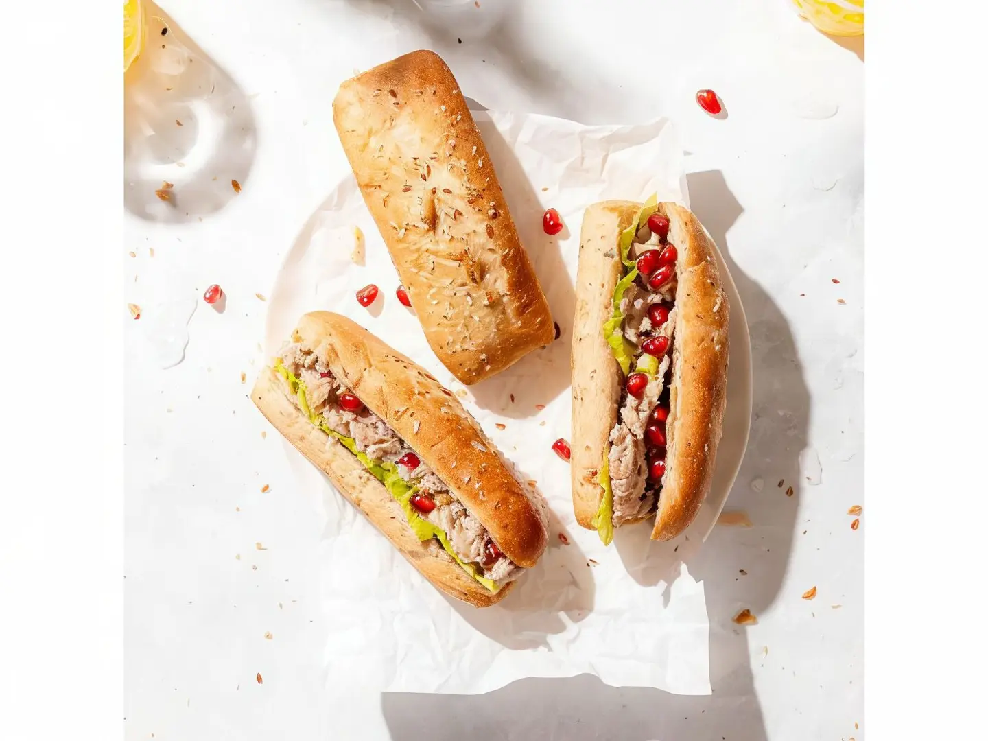 Pomegranate Tuna Sandwich