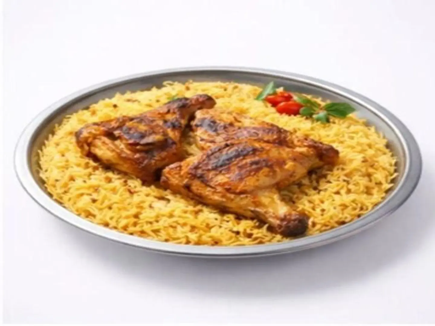 نص حبة علي الفحم مع رز