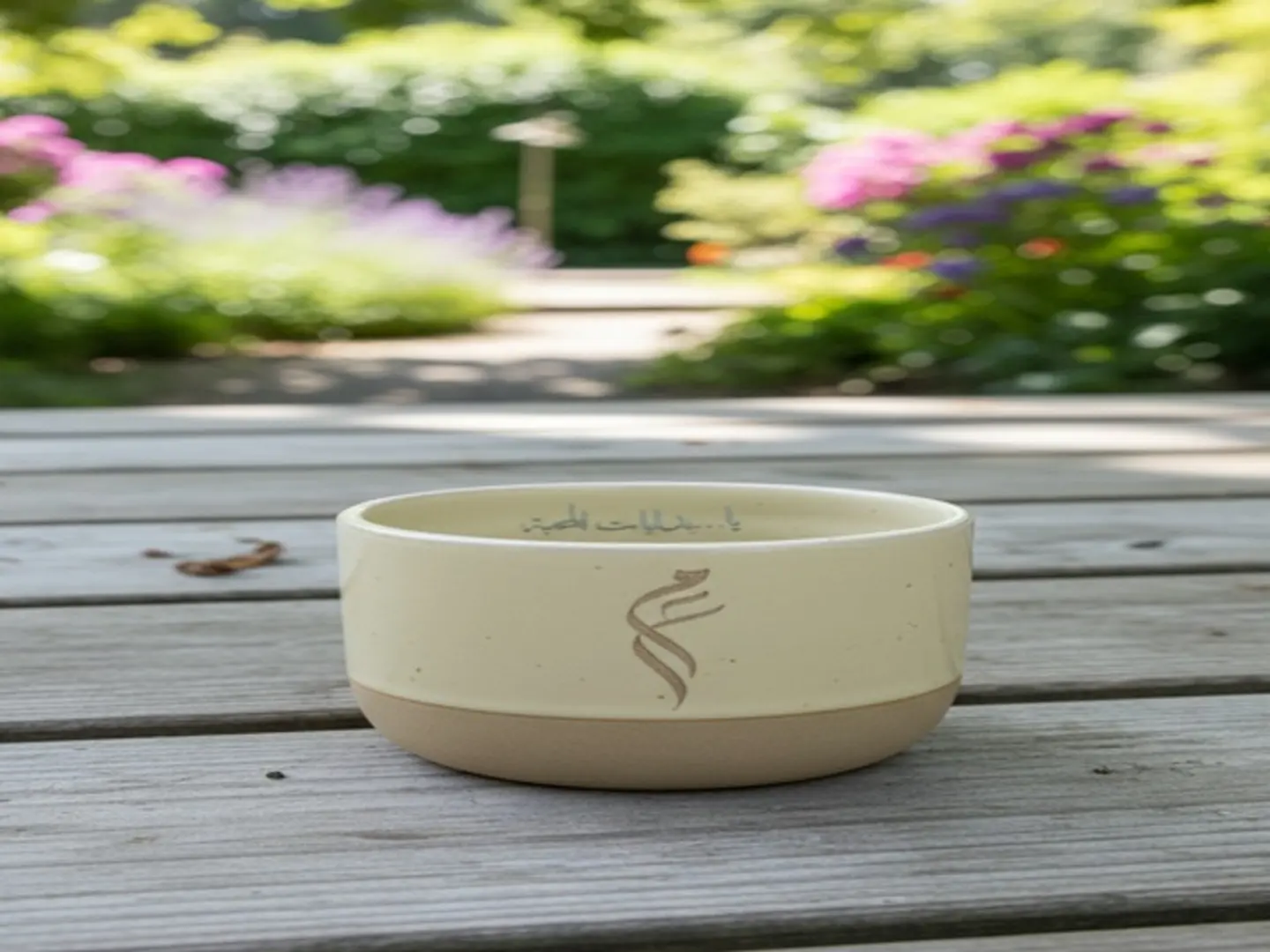 كوب سيراميك محفور بأحرف.