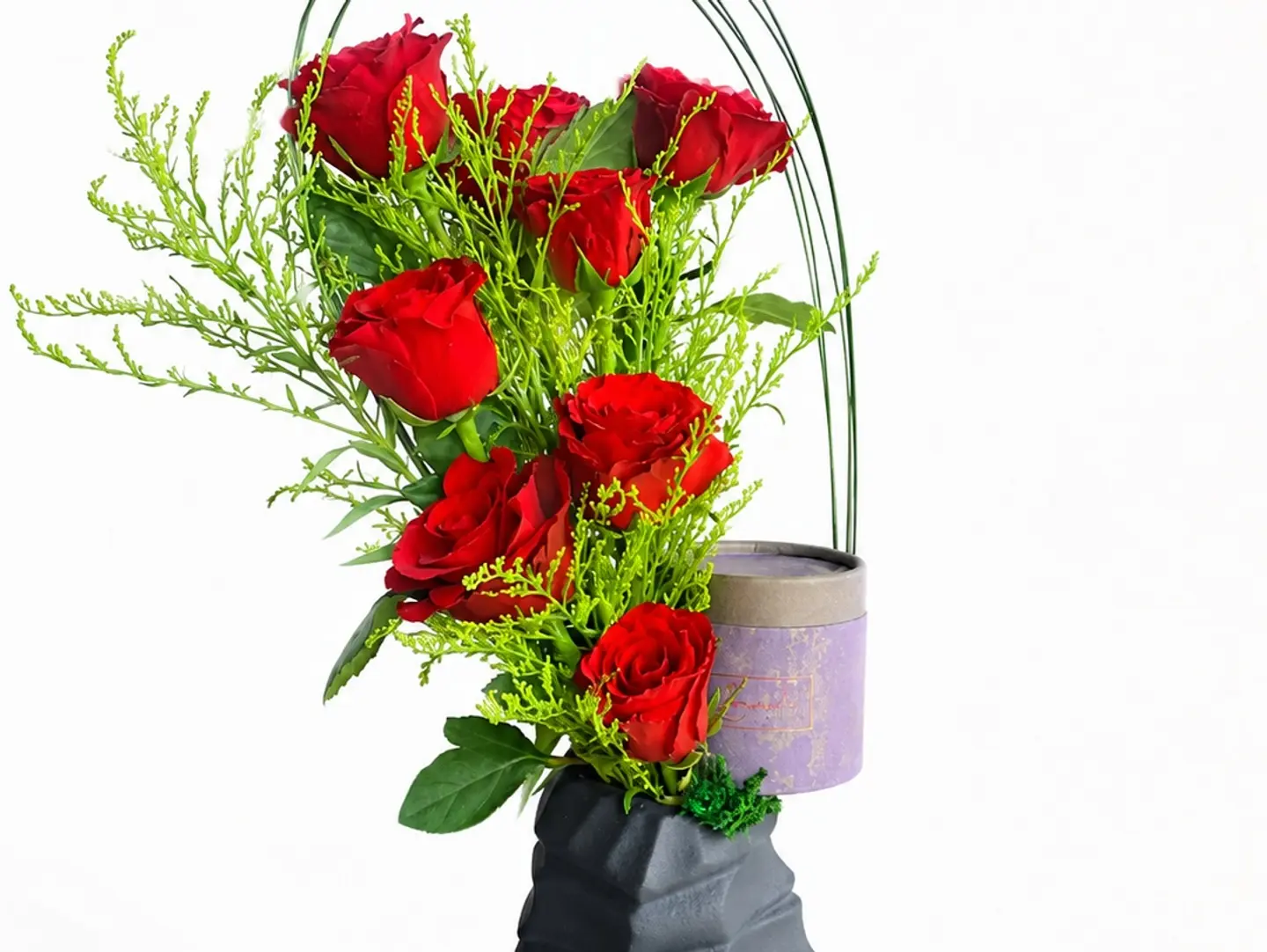 Luxury Red Roses & Chocolates Arrangement