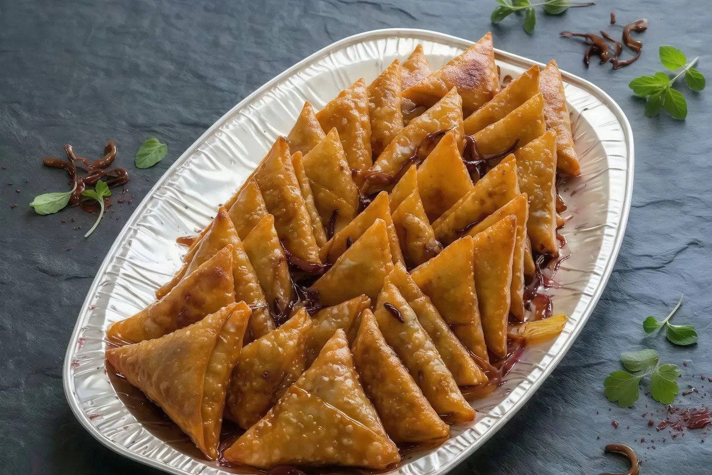 Cheese Samosa - Soani Sambosa Cheese Fried Oil 40 Pic