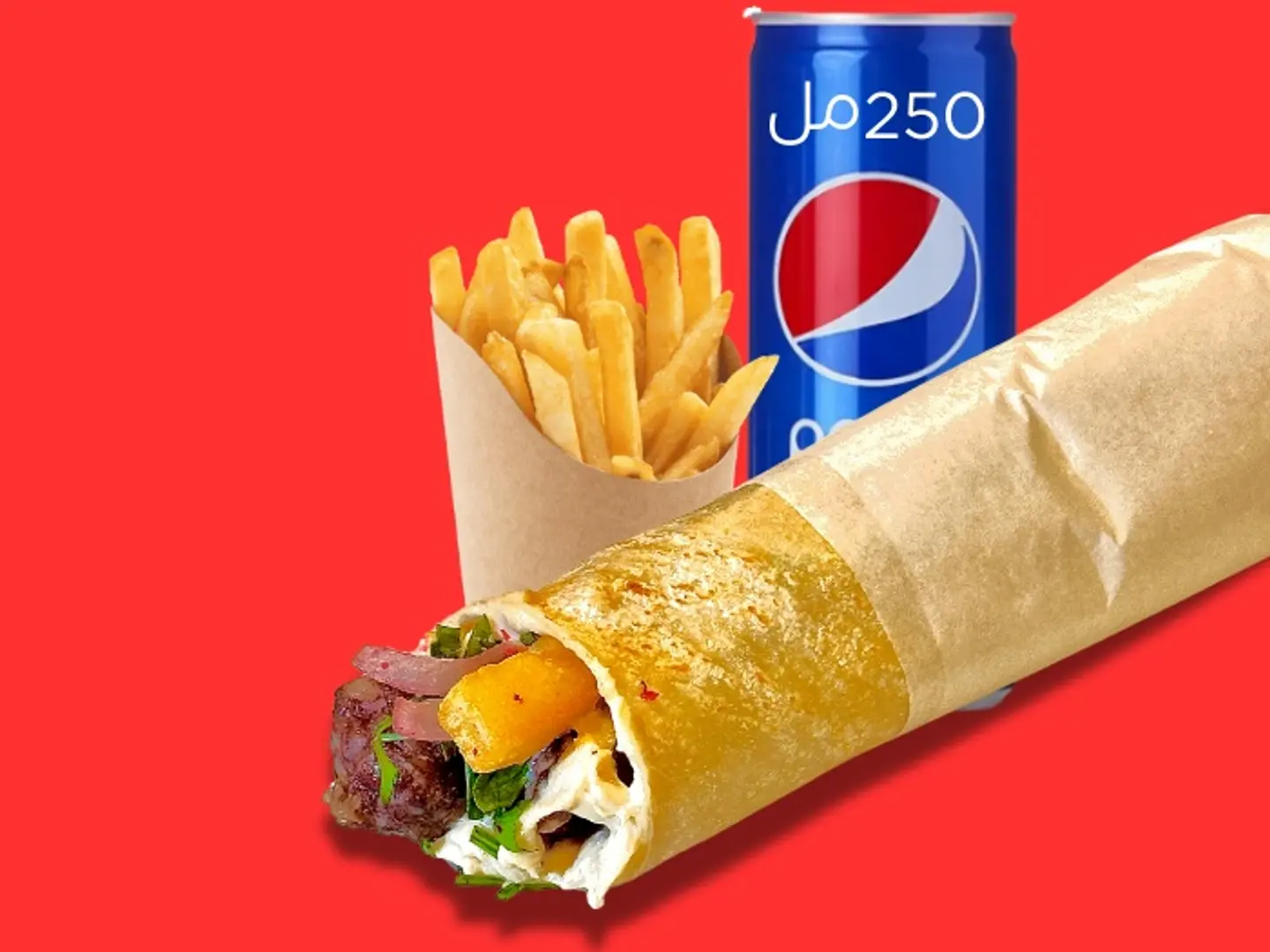 وجبة ساندوتش كباب لحم