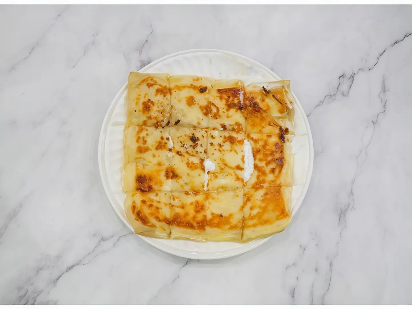 Mutabbak With Cream Cheese