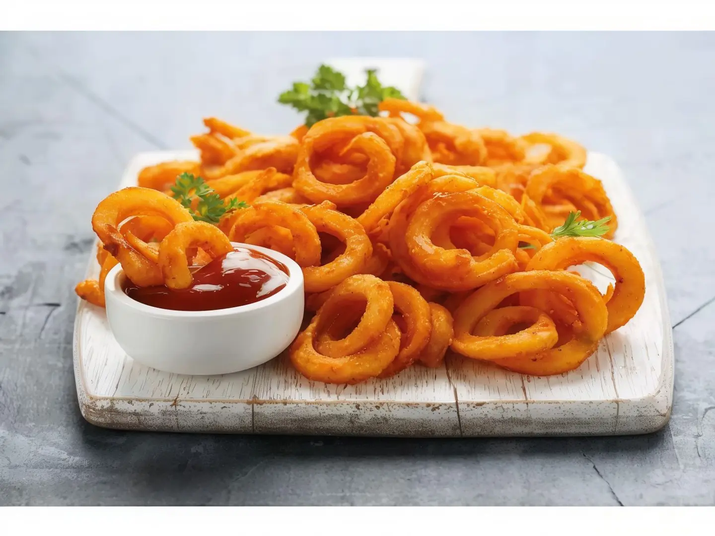 حلقات البصل المحمرة