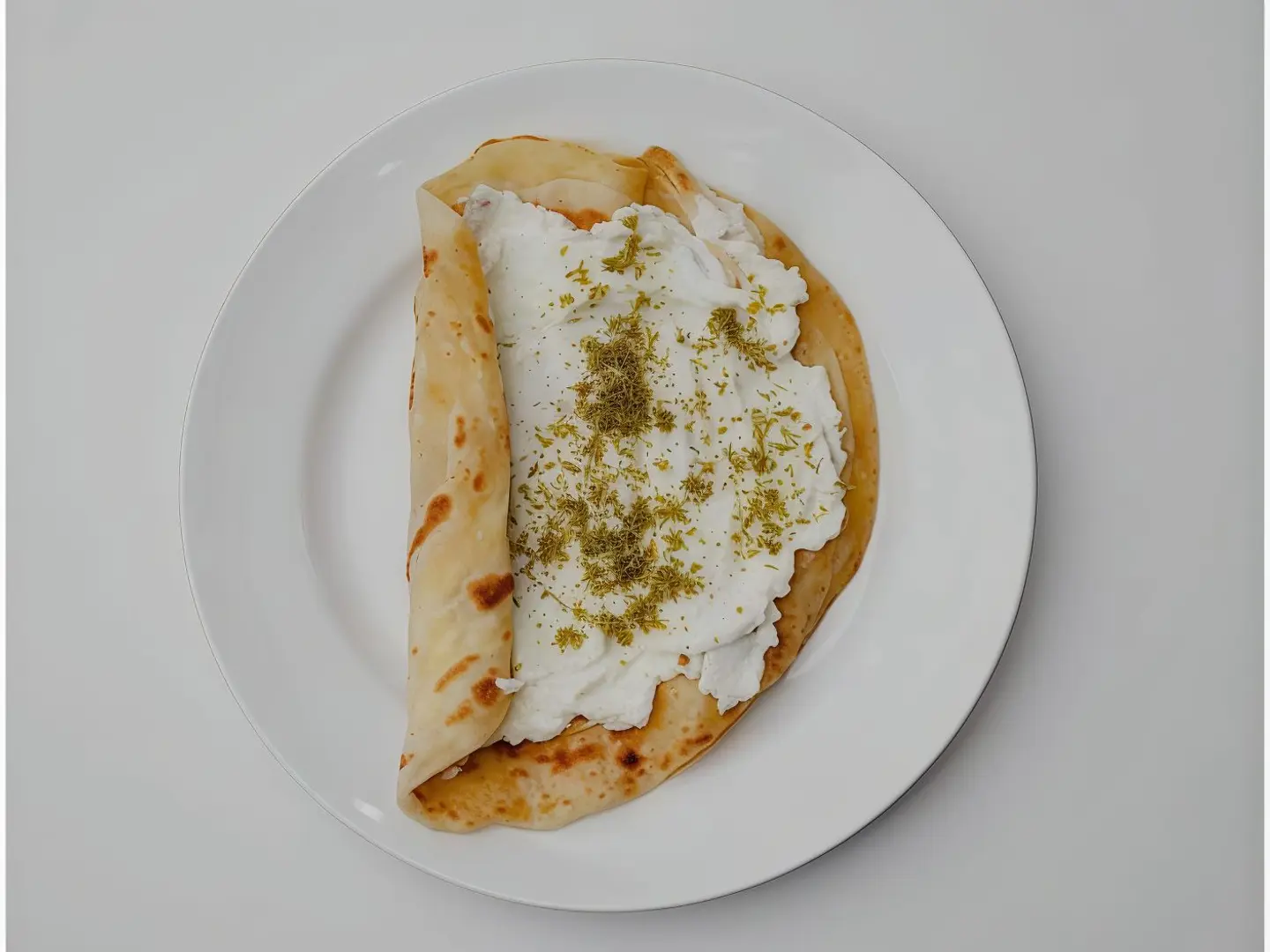 Labneh And Zaatar Chapati