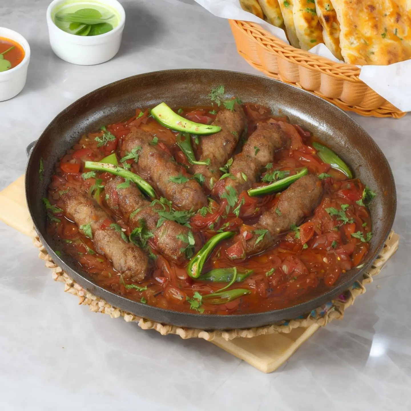 دجاج ريشمي كباب