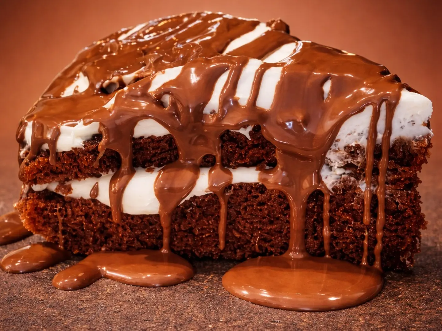 كعكة الجبن الكريمي بالشوكولاتة