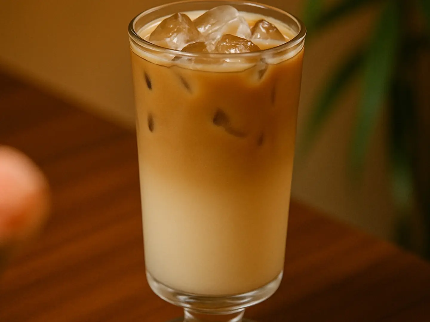 لاتيه الفانيليا المثلج