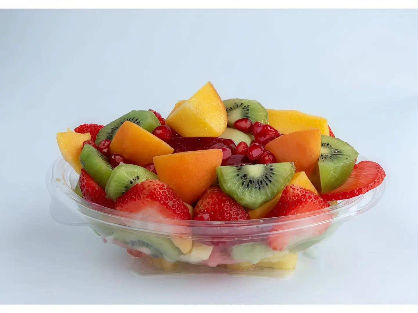 طبق فواكة صغير مع ايس كريم