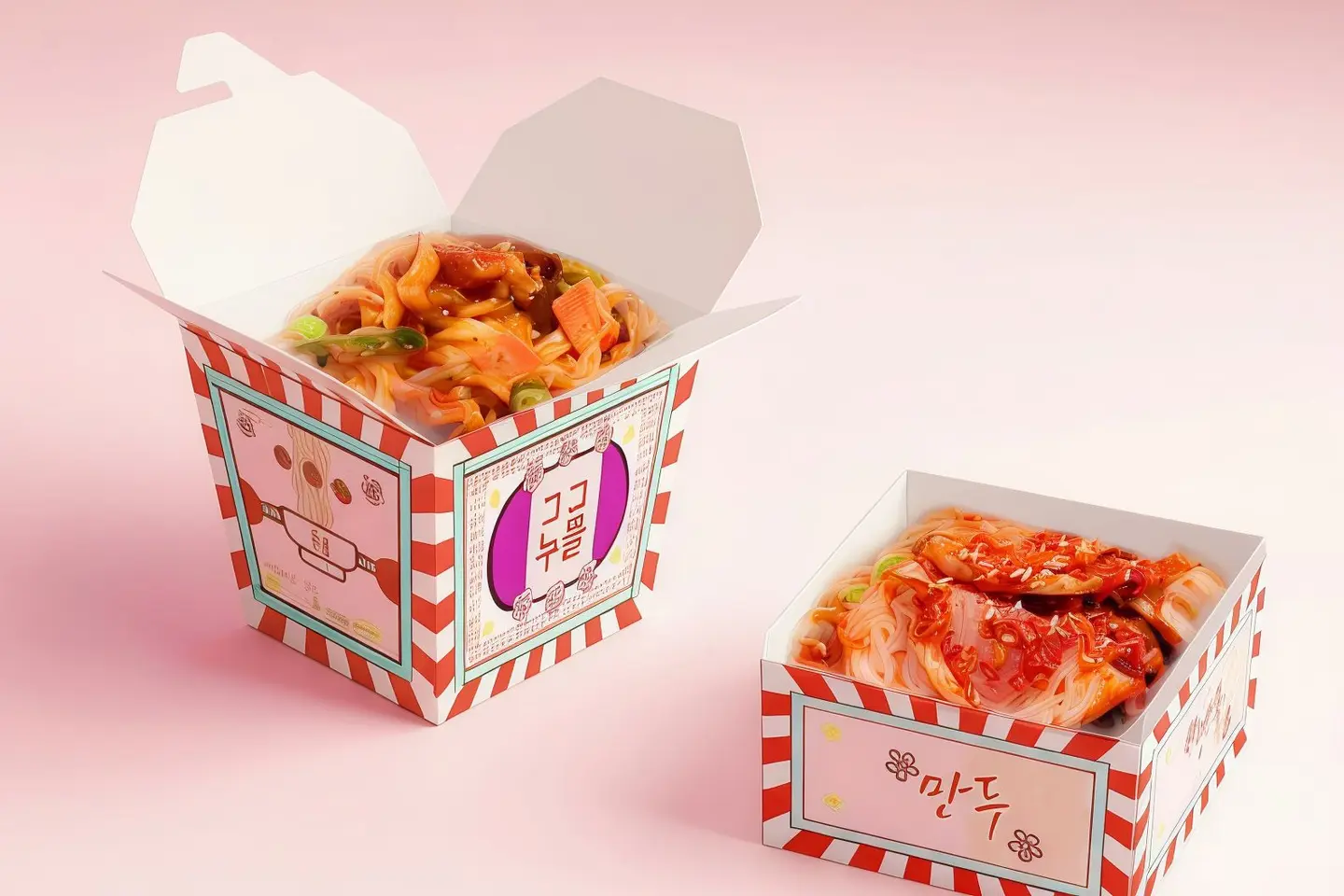 بكج( نودلز خضار مع كيمتشي)