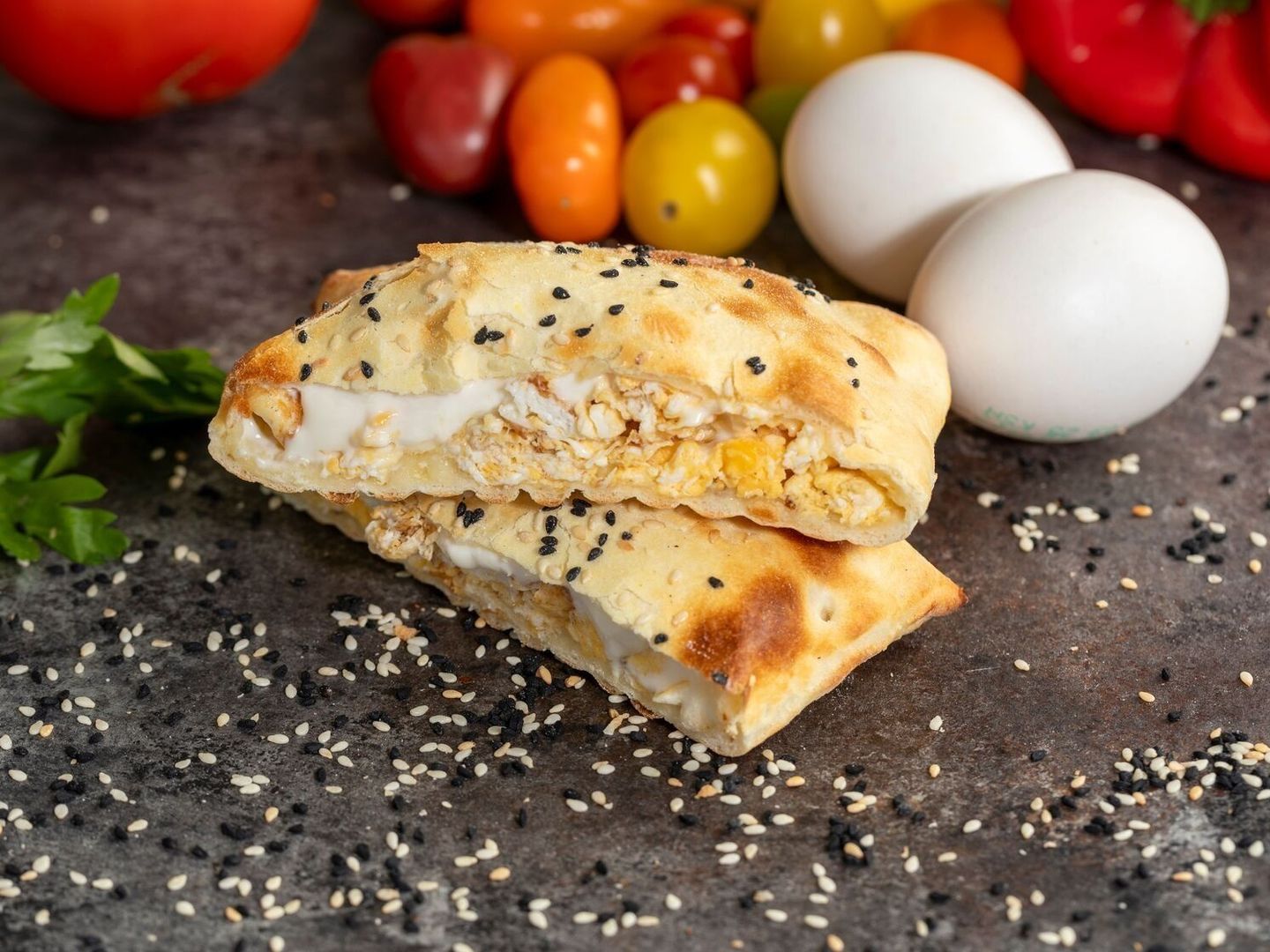 فطيرة بيض مع جبن