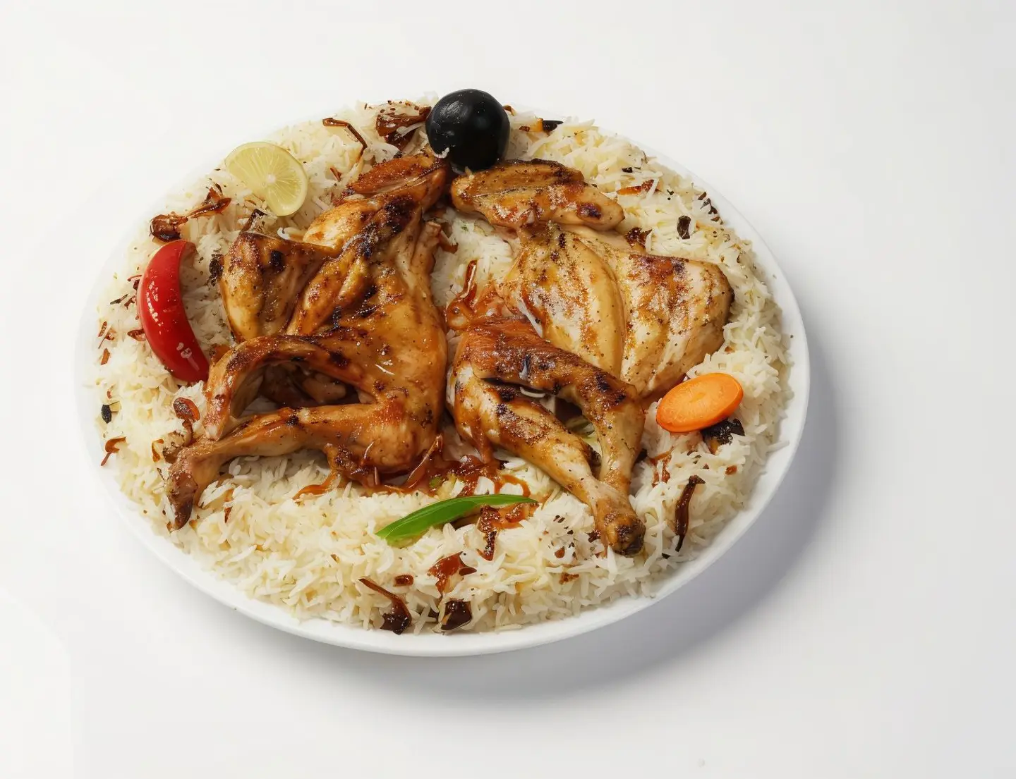 Half Grilled Chicken Madbi