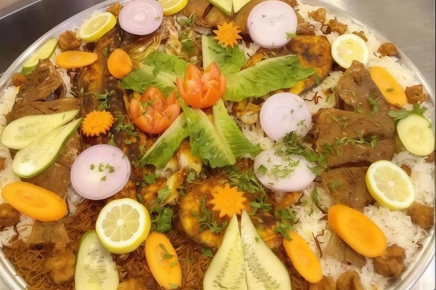 مأكولات بحرية مشكلة