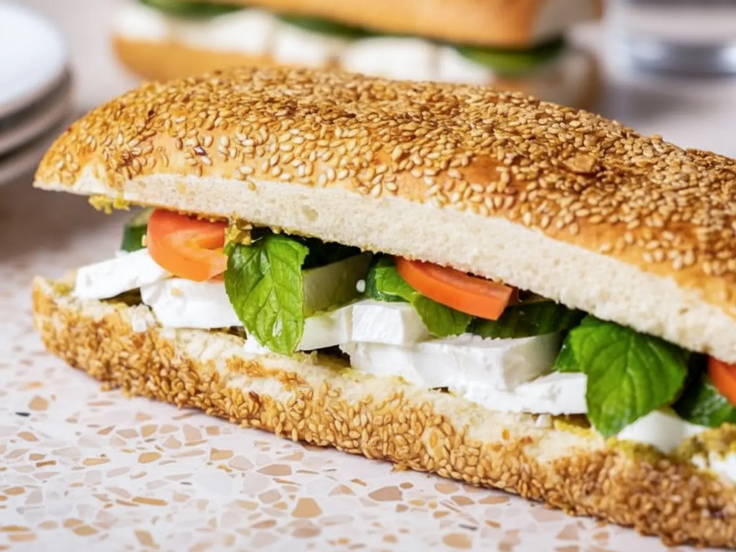 Feta Simit Sandwich